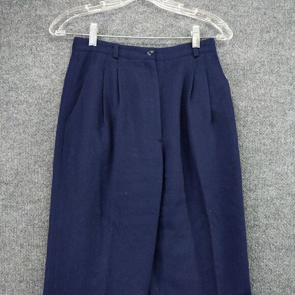 Slices Dress Pants Womens Size 7 Blue Wool Blend Made in Japan - Picture 6 of 12